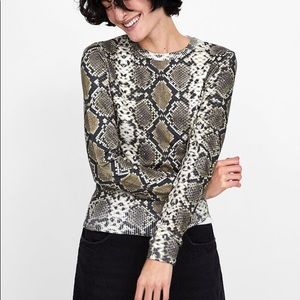 Zara Animal Print Soft Feel Sweater